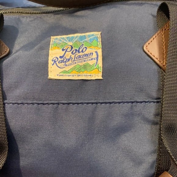 Polo Ralph Lauren NAVY BLUE Lightweight Mountain Polyester Travel Duffle Bag - Picture 11 of 11